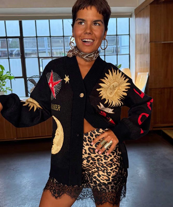 Never Fully Dressed Mystical Graphic Cardigan