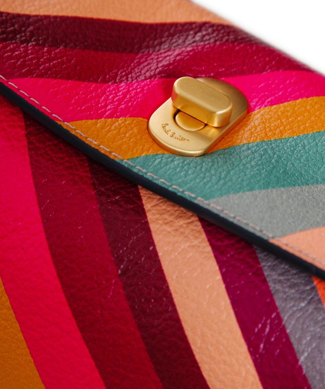 Paul Smith Swirl Print Leather Shoulder Bag