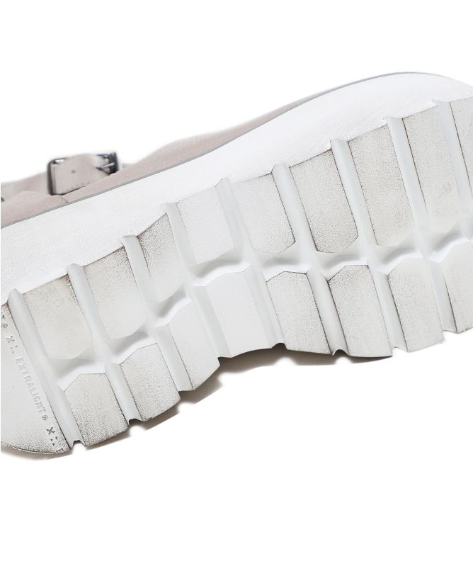 Lofina Leather Ankle Strap Platform Sandals