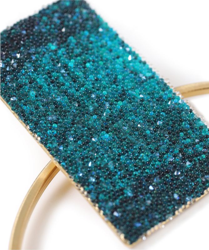 Katerina Vassou Join Gold Plated Crystal Earrings 