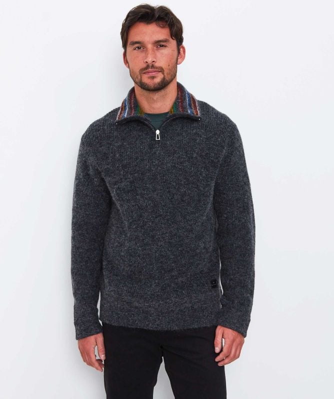 Paul Smith Mohair Blend Half-Zip Jumper