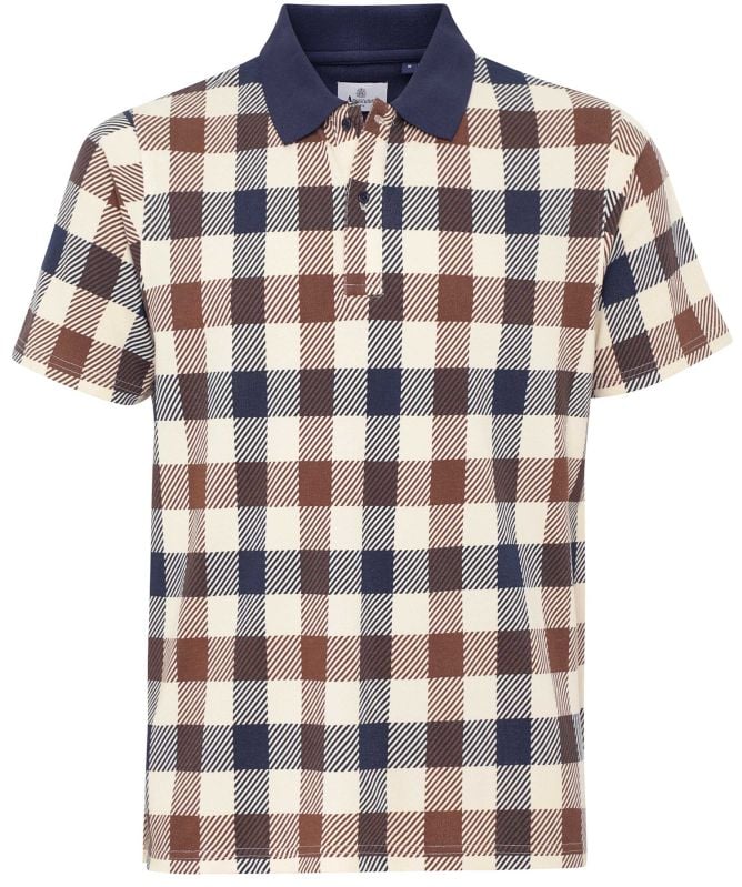 Aquascutum Macro Check Polo Shirt