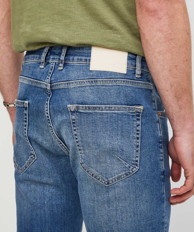 Seinse Slim Fit Mid Wash Jeans