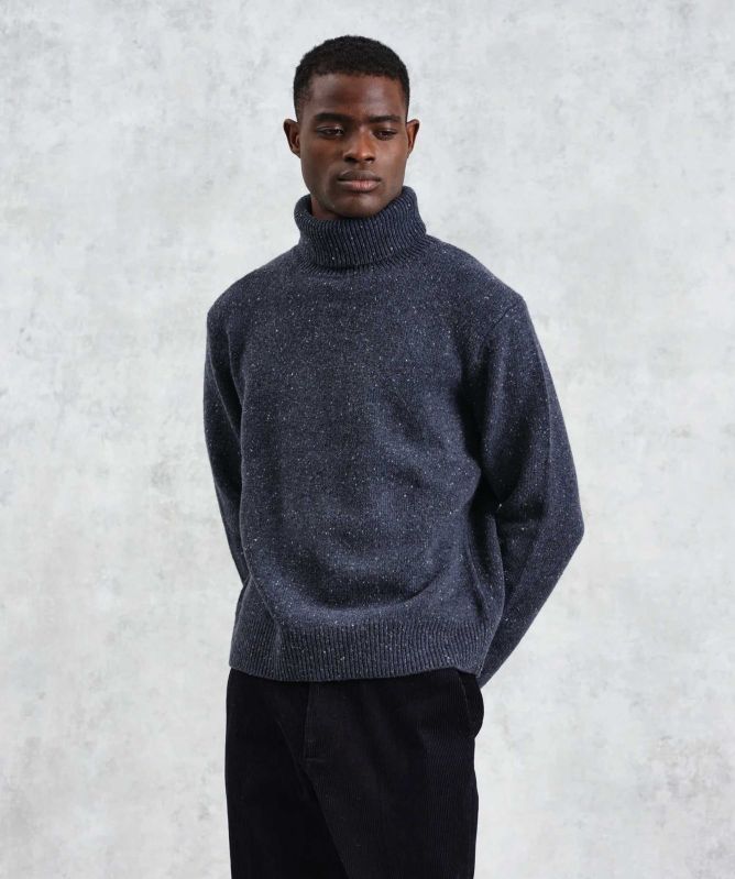 Wax London Wool Ridgeway Roll Neck Jumper