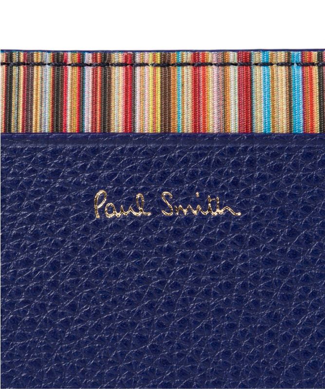 Paul Smith Leather Signature Stripe Card Holder