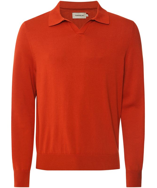 Thinking MU Knitted Phoenix Polo Shirt