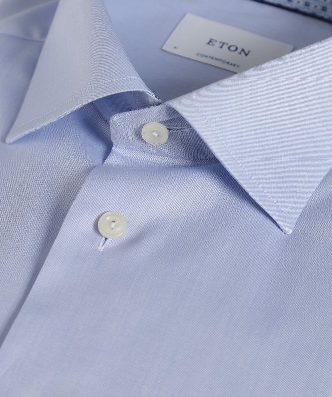 Eton Contemporary Fit Geo Trim Shirt