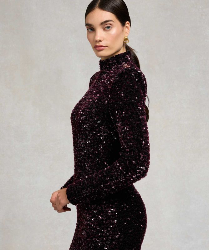 Holland Cooper Cara Sequin Mini Dress