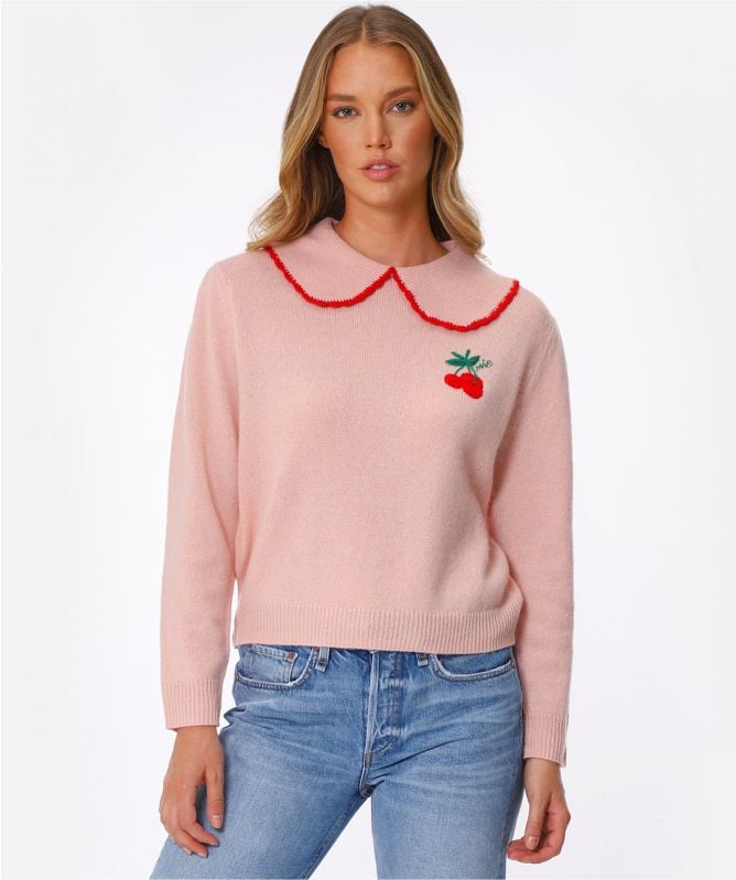 トップス LULA TULLE EMBROIDERY SWEAT TOPS girl-embroidered-tulle-top-
