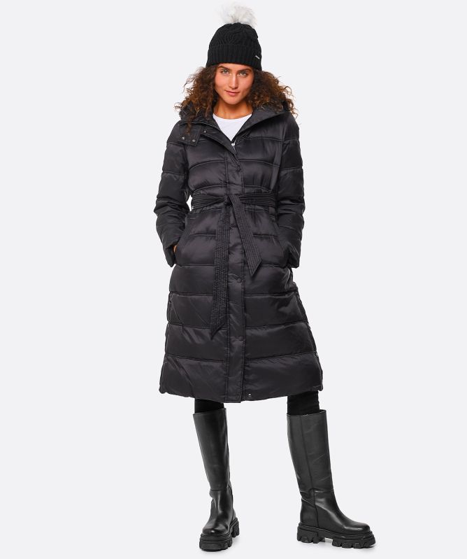 Rino and Pelle Faux Fur Hood Salena Coat