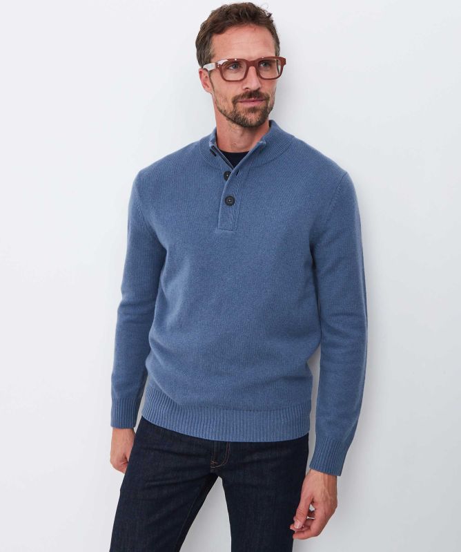 Thomas Maine Lambswool Mock Neck Jumper