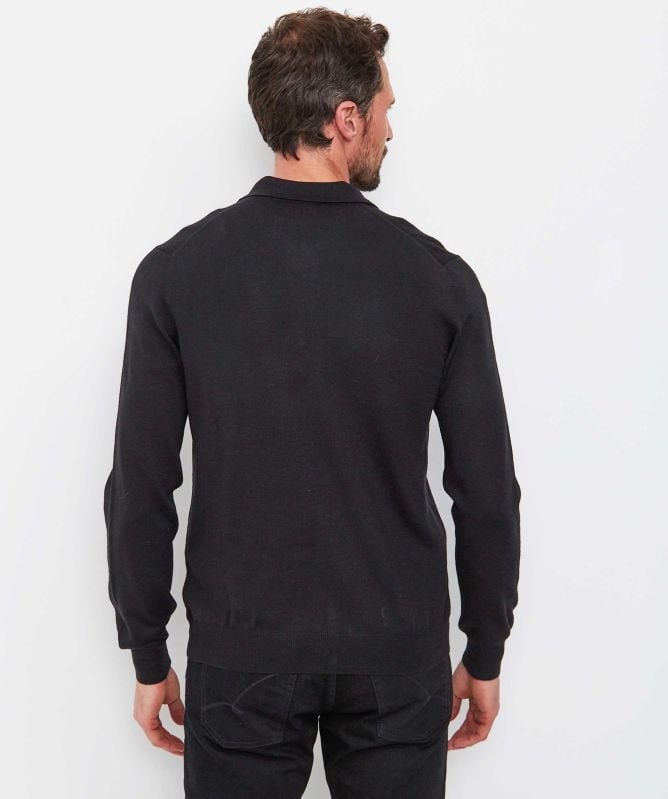 Gran Sasso Merino Long Sleeve Polo Shirt