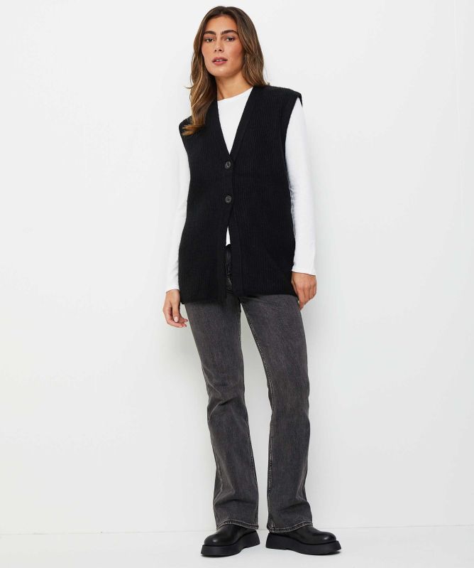 Replay Oversized Sleeveless Cardigan