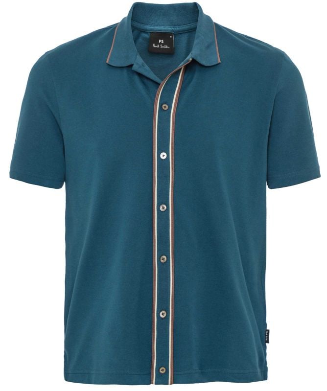 Paul Smith Button Front Polo Shirt