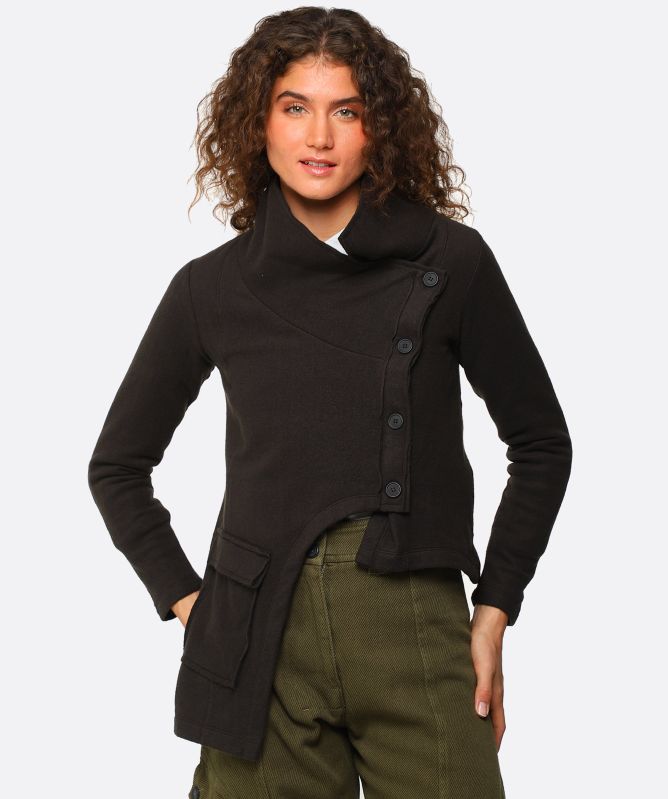 Lurdes Bergada Asymmetric Fleece Jacket