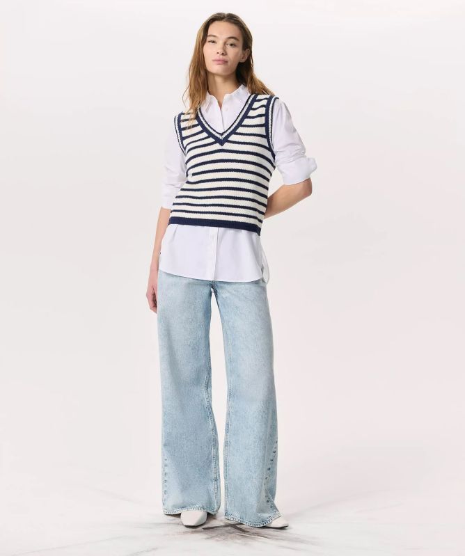 Rag and Bone Meghan Striped Vest