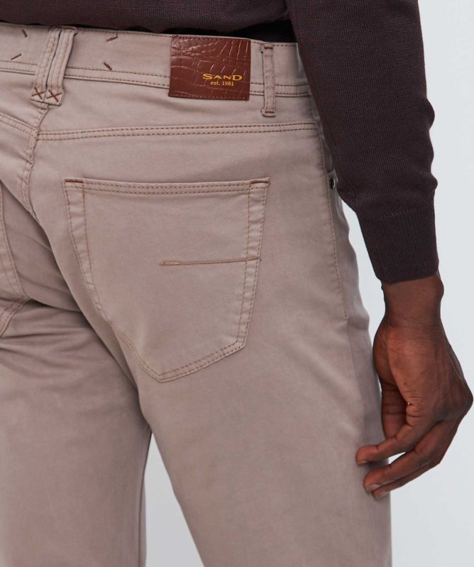 Sand Suede Touch Burton N Trousers