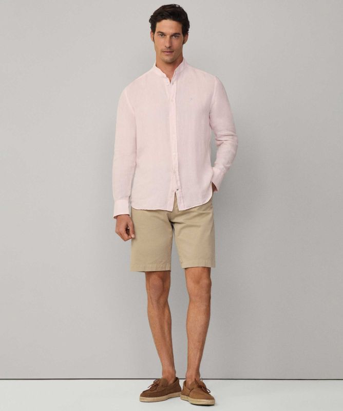 slim fit dress shorts 34 Heritage Mid Rise Slim Fit Chino Shorts Navy main image 1
