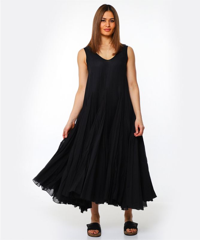 NU London Pleated A-Line Dress
