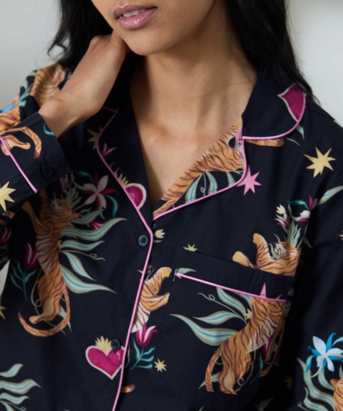 Chelsea Peers Enchanted Tiger Long Pajamas