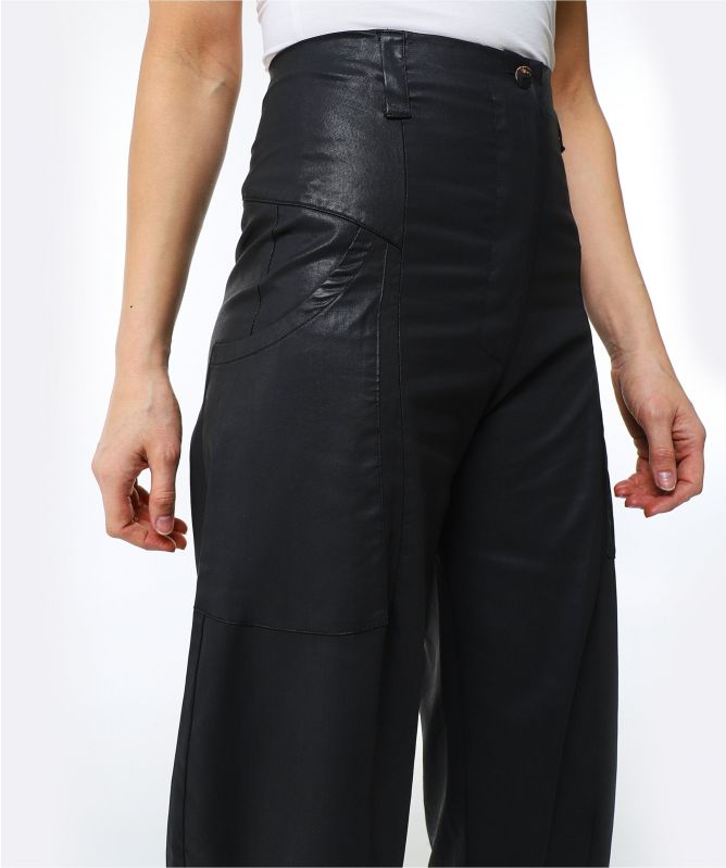 Lurdes Bergada Cropped Coated Pants