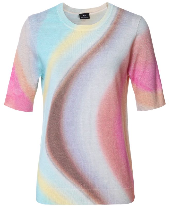Paul Smith Wool Spray Swirl T-Shirt