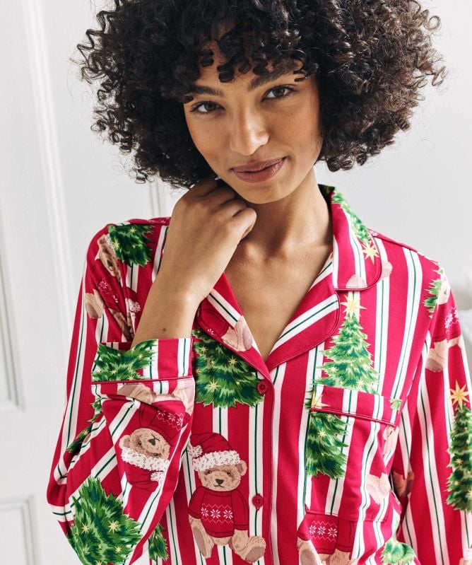 Chelsea Peers Christmas Teddy Bear Long Pyjamas