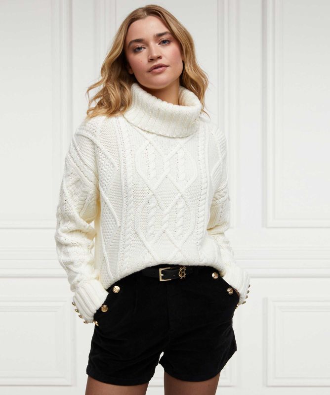 Holland Cooper Noveli Cable Knit Jumper