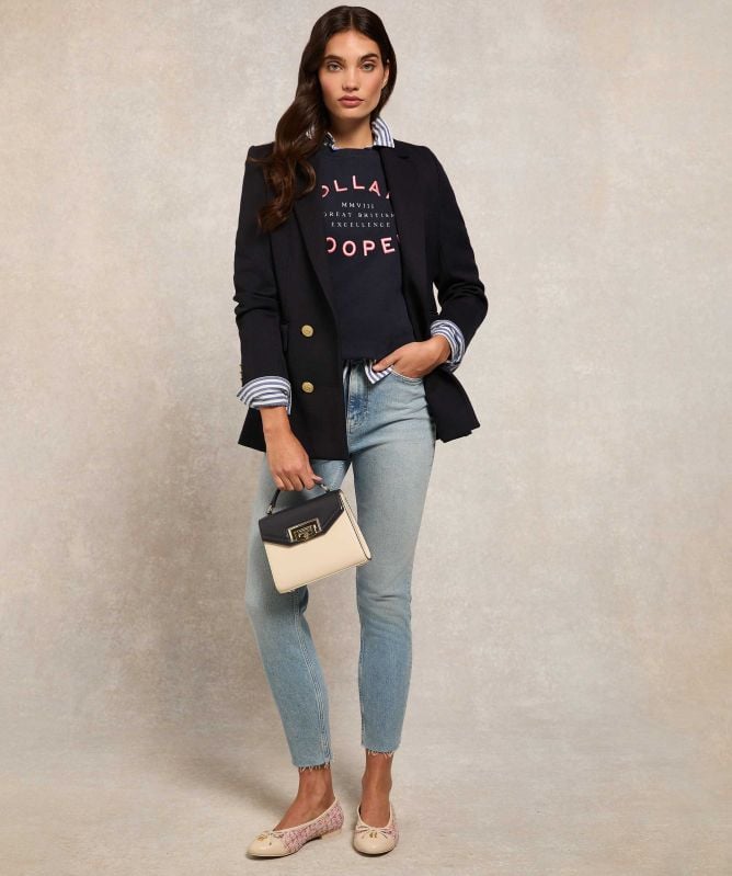 Holland Cooper Varsity Crew Sweatshirt