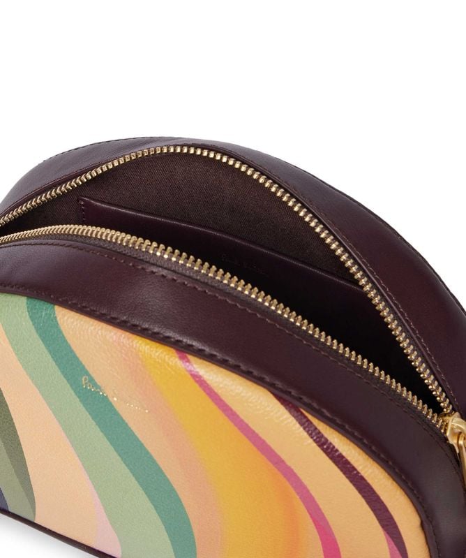 Paul Smith Dusky Swirl Leather Curved Camera Bag