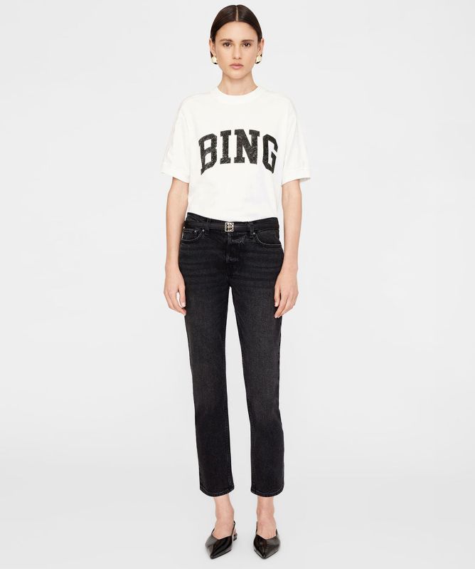 Anine Bing Jaylin Cotton T-Shirt