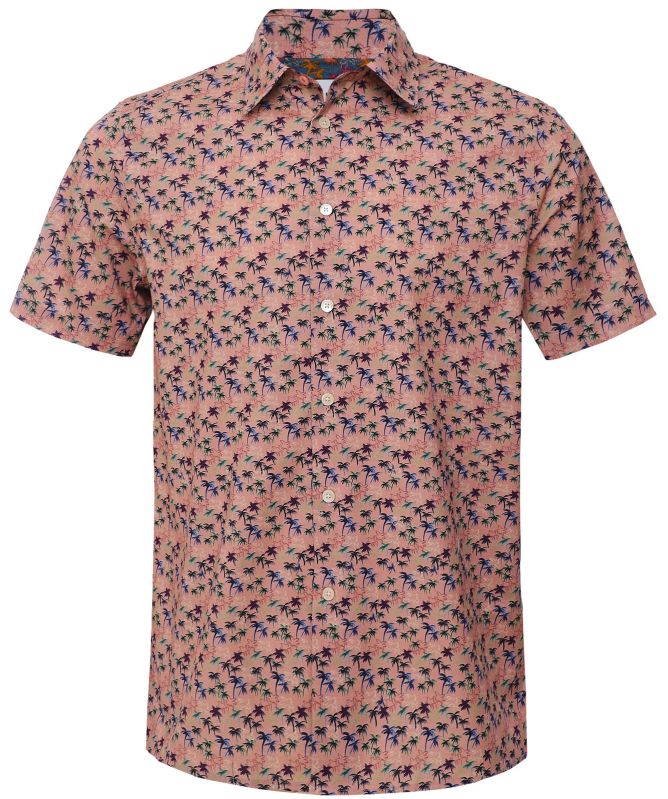 Paul Smith Short Sleeve Palm Print Shirt