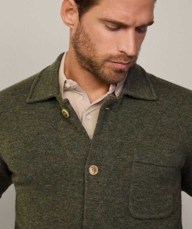 Hackett Merino Cashmere Overshirt