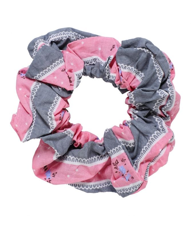 GANNI Cotton Seersucker Scrunchie