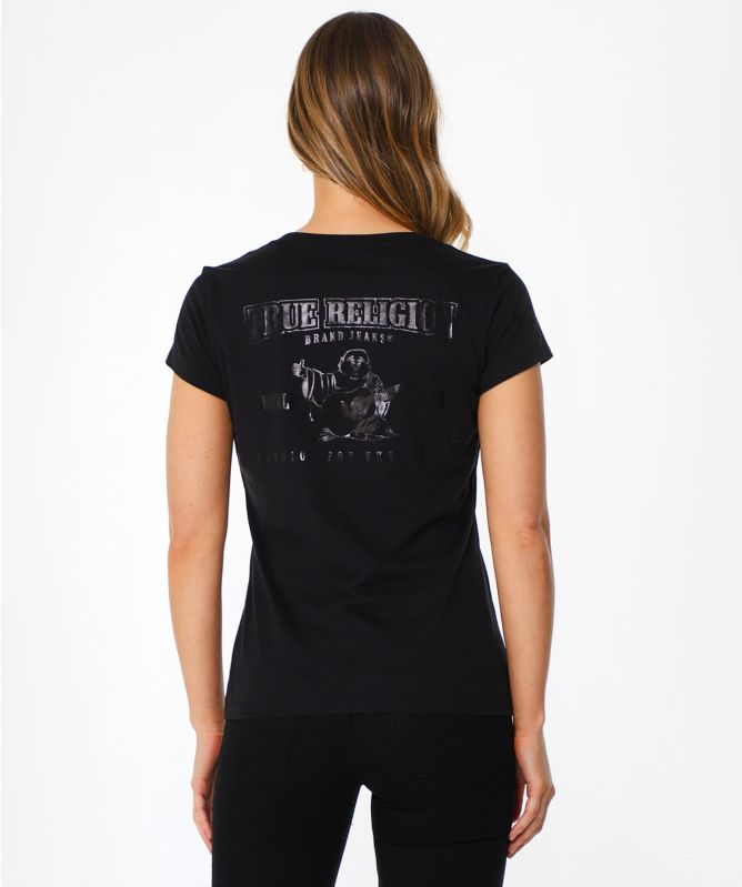 True Religion Buddha Logo V Tee