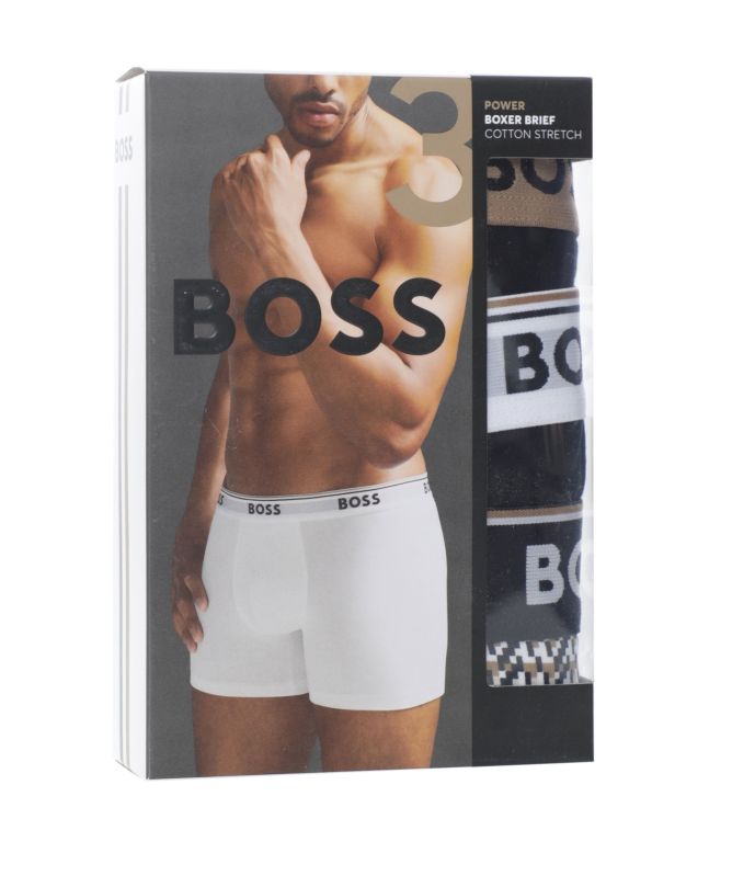 BOSS 3P Power Des Boxer Briefs