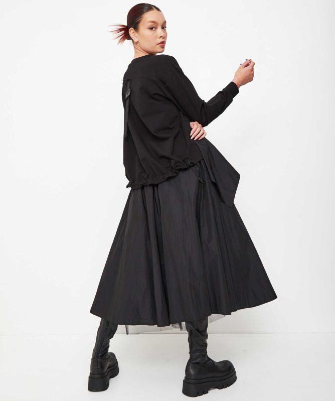 Bize Rose Taffeta Skirt