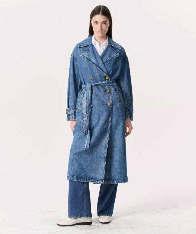 rag & bone Featherweight Alora Denim Trench Coat