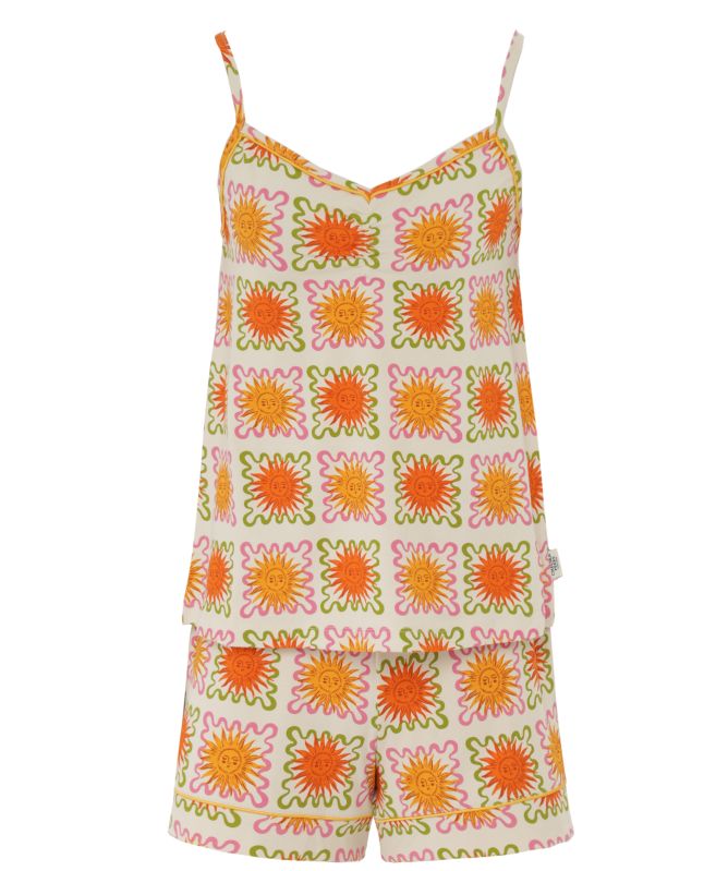 Chelsea Peers Sunshine Tile Print Short Pajama Set