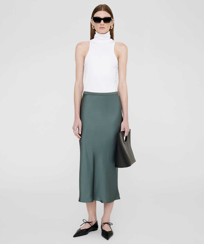 Anine Bing Bar Silk Skirt