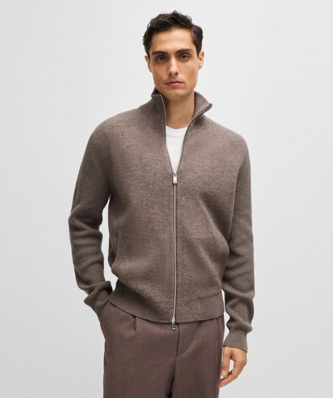 BOSS Cotton Wool H-Emeraviglio Cardigan