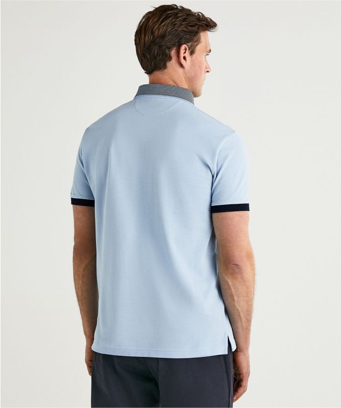 Hackett Striped Collar Polo Shirt