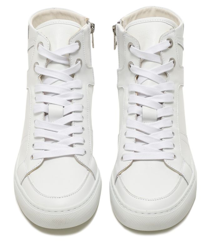 Zadig and Voltaire High Leather Flash Sneakers