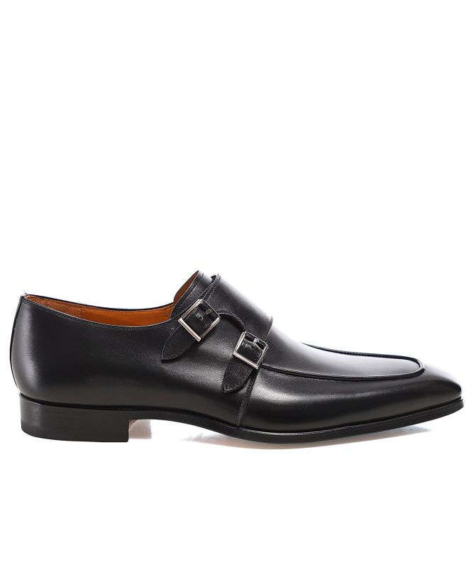 Magnanni Leather Double Monk Shoes