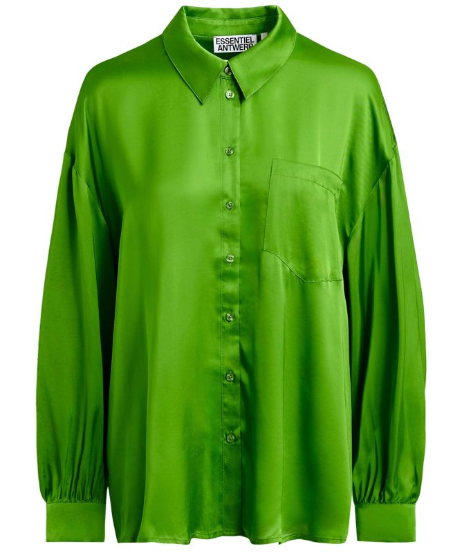 Essentiel Antwerp Judith Ruffle-Trimmed Oversized Shirt