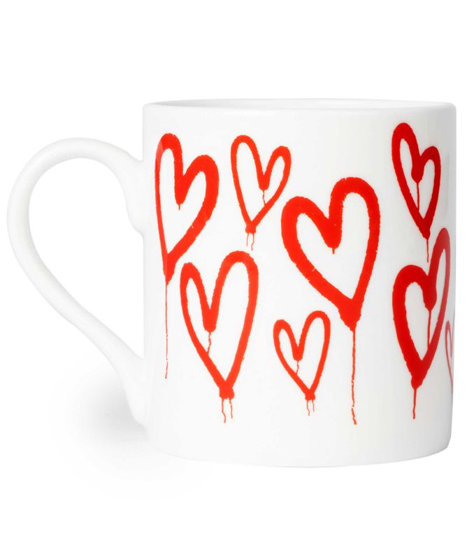 Paul Smith Bone China Graffiti Heart Mug