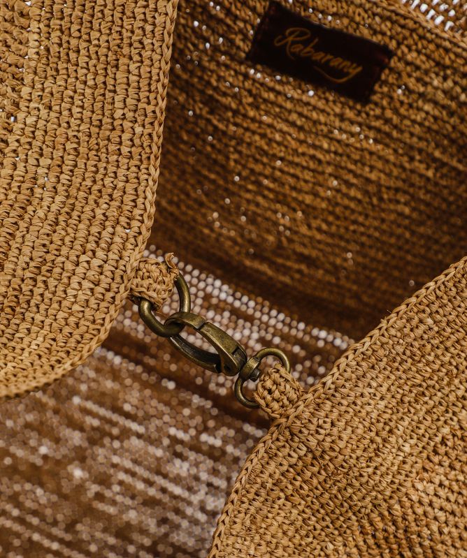 Rabarany Raffia Tassel Tote Bag