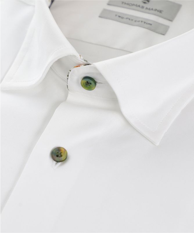 Thomas Maine Tailored Fit Bird Trim Bergamo Shirt