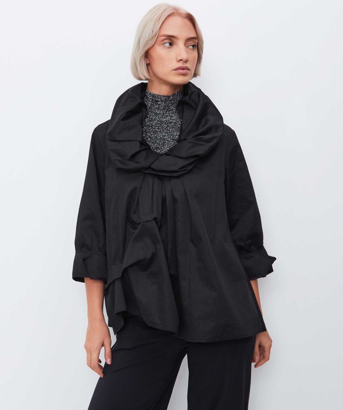 Bize Ruffle Neck Blouse