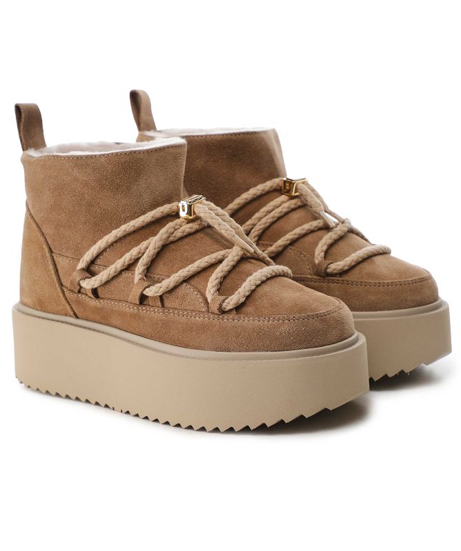 INUIKII Classic Low Platform Boots